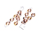 Boucles d'oreilles pendantes à pampilles en chaîne gourmette en acrylique pour femmes EJEW-JE04767-01-5