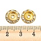 Brass Crystal Rhinestone Beads RB-F035-06B-G-3