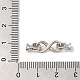 925 застежка из стерлингового серебра с родиевым покрытием STER-G038-11P-3