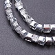 Electroplate Glass Beads Strands EGLA-D018-3x3mm-19-3
