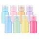 Benecreat 24 pz 10 ml macaron bottiglia di lozione vuota con tappo a vibrazione bottiglie di viaggio aereo di plastica per gel doccia shampoo profumo articoli da toeletta MRMJ-BC0001-49-1