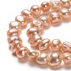 Fili di perle di perle d'acqua dolce coltivate naturali PEAR-L033-45C-2