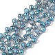 Transparent Electroplate Glass Beads Strands EGLA-F152A-FR02-1