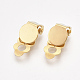 Accessoires de boucles d'oreilles clips à vis en 304 acier inoxydable X-STAS-T045-33A-G-1