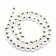 Electroplate Non-magnetic Synthetic Hematite Beads Strands G-L485-03F-S-3