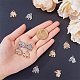 HOBBIESAY 32Pcs 2 Colors Elephant Pendants Silver and Light Gold Charms Alloy Rhinestone Cute Craft Supplies Jewelry Making Accessories for Earrings Bracelets Necklaces Making ALRI-HY0001-01-3