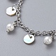 Charm Bracelets & Dangle Earrings Sets SJEW-JS01081-3