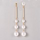 Plastic Imitation Pearl Dangle Earrings EJEW-JE03724-4