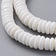 Brins de perles de coquillage naturel disque SSHEL-F290-21-3