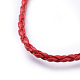 Cuerda de collares de cuero de imitación NCOR-R026-6-3