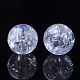 Perles en acrylique transparentes craquelées CACR-N002-01-2