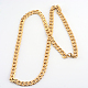 Vacuum Plating 316 Surgical Stainless Steel Curb Chains  Necklaces X-NJEW-R063-31G-2