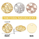PandaHall 120pcs Brass Flat Round Pendants KK-PH0004-70-5