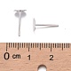 925 apprêt pour boucles d'oreilles à tige plate en argent sterling STER-K167-045E-S-4