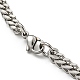 201 Stainless Steel Cuban Link Chain Bracelets STAS-Z056-08P-3