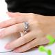 Agraciado latón coloridos anillos de dedo del rhinestone checo para las mujeres RJEW-BB02271-8B-5