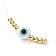 Ensembles de colliers de perles de rocaille de verre de perles de mauvais œil NJEW-JN03722-02-5