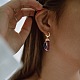3 paires 3 style 304 boucles d'oreilles pendantes en acier inoxydable EJEW-SZ0001-32-6