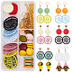 SUNNYCLUE DIY 6 Pairs Wooden Dream Catcher Dangle Earring Making Starter Kit Include Dreamcatcher Filigree Pendant & Painted Wood Round Charms Jewellery Making Accessory Supplies for Women Beginners DIY-SC0008-35G-1