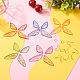 Kit para hacer aretes de alas de mariposa diy DIY-TA0003-73-8