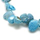 Natural Nuggets Crackle Agate Beads Strands G-P032-04-2