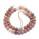Chapelets de perles de sunstone naturelle naturelles G-K310-C08-8mm-3