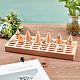 NBEADS Wood Finger Ring Stand with 6 Pcs Cone Ring Holders ODIS-WH0020-75-5
