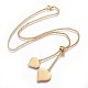 304 Stainless Steel Pendant Necklaces NJEW-P252-04G-1