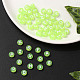 Perline acriliche trasparenti verde prato TACR-YW0001-08H-7