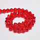 Imitate Austrian Crystal Bicone Glass Beads Strands GLAA-F029-5x5mm-14-2