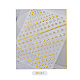ネイルステッカーデカール  水転写  3dフラワーデザイン  ネイルチップの装飾用  ゴールド  9x8cm MRMJ-Q033-010A-1
