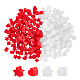 Unicraftale 240Pcs 4 Styles Silicone Ear Nuts RESI-UN0001-02-1