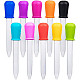 BENECREEAT 20PCS 5ml Silicone and Plastic Pipettes Rainbow Color Graduated Liquid Dropper Pipette for Candy Molds TOOL-BC0008-40-1
