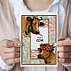 Globleland-sellos transparentes de vaca para decoración de álbumes de recortes DIY-WH0167-57-0347-5