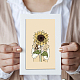 Globlelandsunflower Topfhintergrund DIY-WH0167-57-0484-2