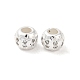 Perles de placage en laiton avec zircone cubique de micro pave KK-F866-06S-2
