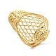 Регулируемые женские кольца из светлой латуни из светлого золота RJEW-A022-01B-3