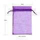 90Pcs 18 Style Organza Bags Jewellery Storage Pouches Wedding Favor Party Mesh Drawstring Gift OP-LS0001-05-3