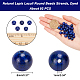 ARRICRAFT Natural Lapis Lazuli Round Beads Strands G-AR0003-63-2