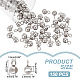 NBEADS 150 Pcs 304 Stainless Steel Charms Bail Beads KY-NB0001-75-2