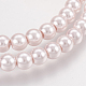 Chapelets de perles en verre nacré HY-3D-B43-1