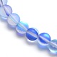 Chapelets de perles en pierre de lune synthétique G-F142-8mm-08-3