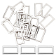 Gorgecraft 1 ボックス 20 個金属フラット長方形リング内径 25 ミリメートル高耐久シルバー合金バックルループ荷物バッグバックパック財布ベルトガーメントストラップ DIY 縫製工芸品装飾アクセサリー DIY-GF0006-12B-1