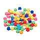 80pcs 8 couleurs perles d'argile polymère faites à la main CLAY-YW0001-42-2