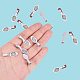 PandaHall 50 Pcs Tibetan Style Alloy Glue on Flat Pad Bails Leaf Shape Pendants Charms Connector Hanger for Jewelry Making TIBE-PH0001-08AS-NR-3
