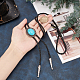 GORGECRAFT Bolo Tie for Men Synthetic Oval Turquoise and Adjustable Leather Necklace Western Cowboy Vintage for Women Bridegroom Wedding NJEW-GF0001-01-3