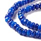 Dyed Natural Sesame Jasper/Kiwi Jasper Rondelle Beads Strands G-E316-A08-3