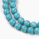 Brins de perles de magnésite naturelle TURQ-P027-21A-6mm-3