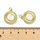 Латунные микропаве прозрачные подвески с фианитом KK-K365-02B-G-3