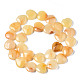 Natürliche gelbe Aventurin Perlen Stränge G-N0326-67-2